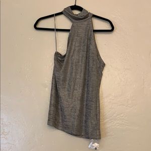 One shoulder halter top